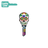 Lucky Line - B136K - Sugar Skull Key Shapesâ„¢ -  Kwikset (KW1) - 5 Pack