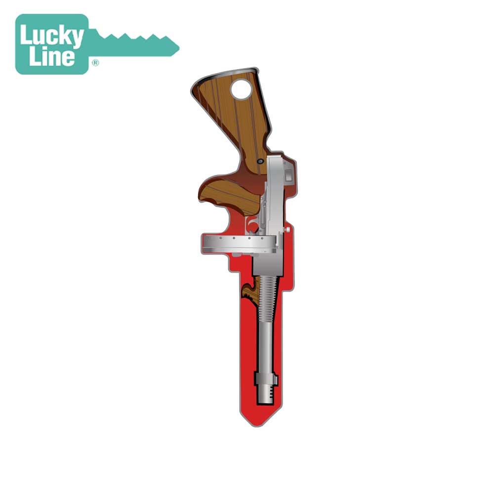 Lucky Line - B139S - Machine Gun Key Shapesâ„¢ - Schlage - SC1 - 5 Pack