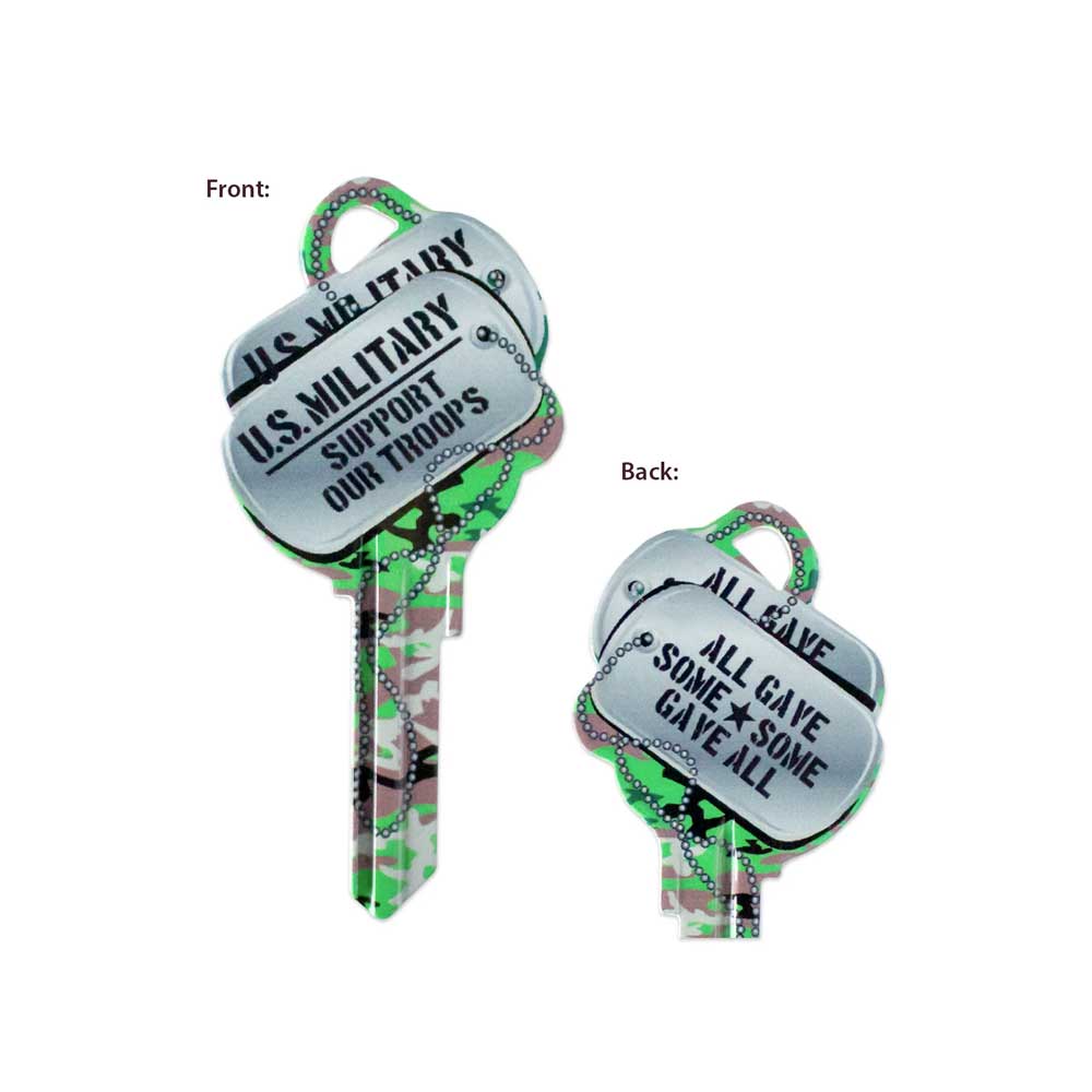 Lucky Line - B141K - Dog Tags Key Shapesâ„¢ - Schlage -  Kwikset (KW1) - 5 Pack