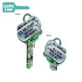 Lucky Line - B141K - Dog Tags Key Shapesâ„¢ - Schlage -  Kwikset (KW1) - 5 Pack