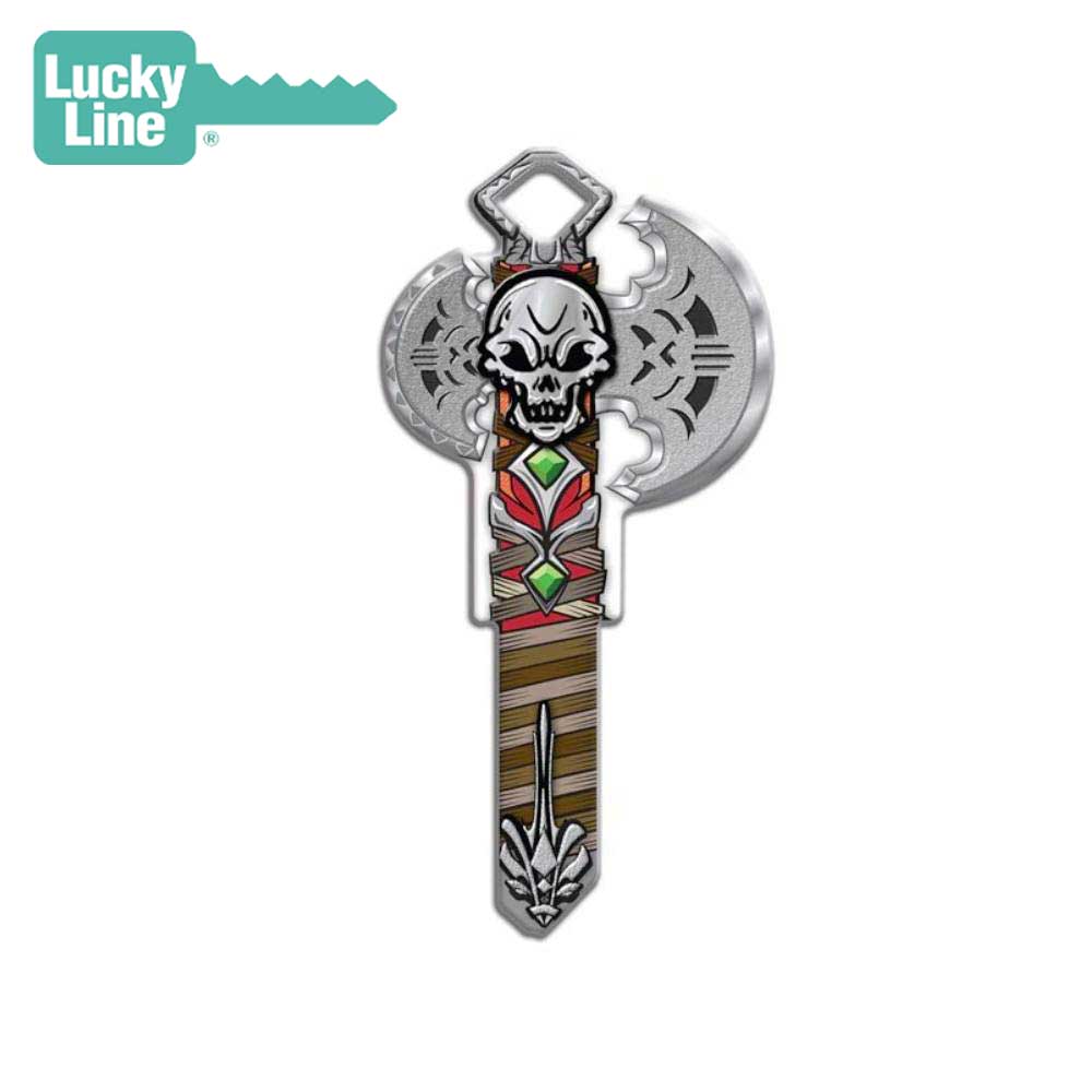 Lucky Line - B143K - Battle Axe Key Shapesâ„¢ - Schlage - Kwikset (KW1) - 5 Pack