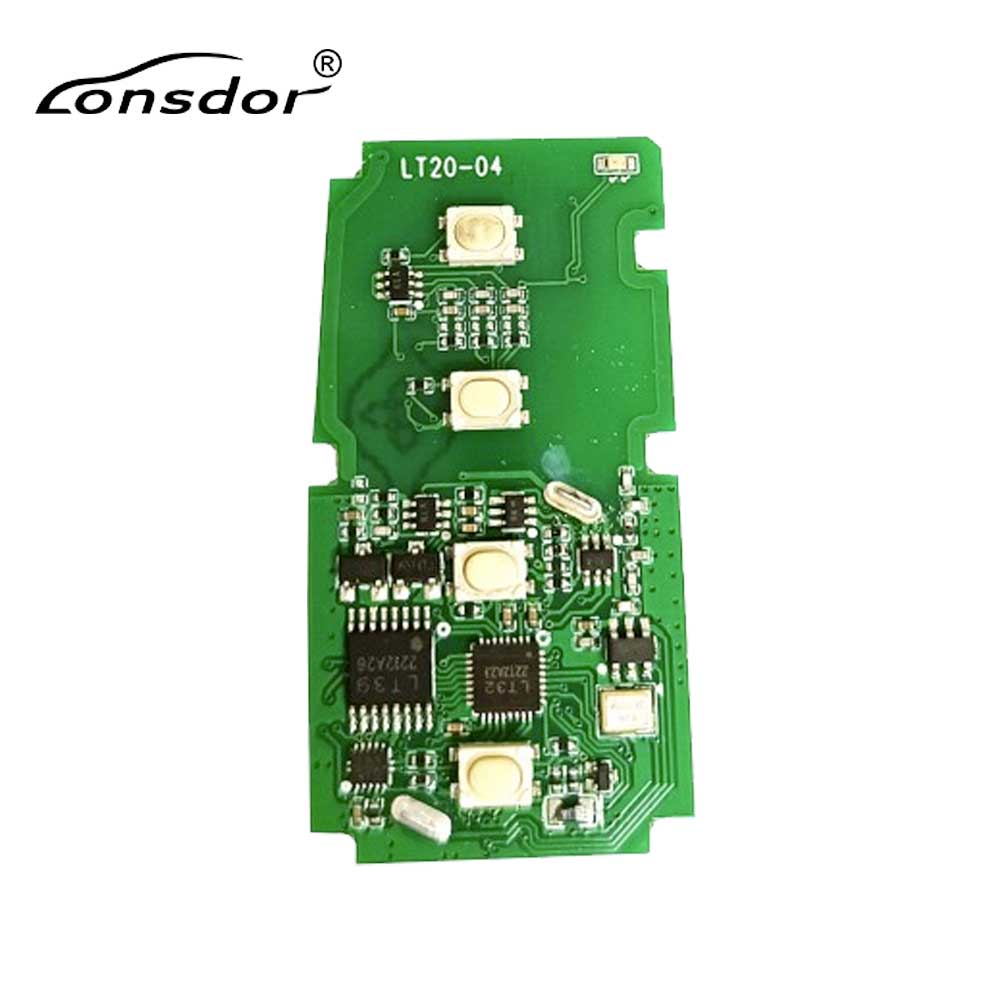 Lonsdor LT20-04 8A+4D Toyota & Lexus Smart Key PCB for K518ISE K518S KH100+ Switchable Frequency