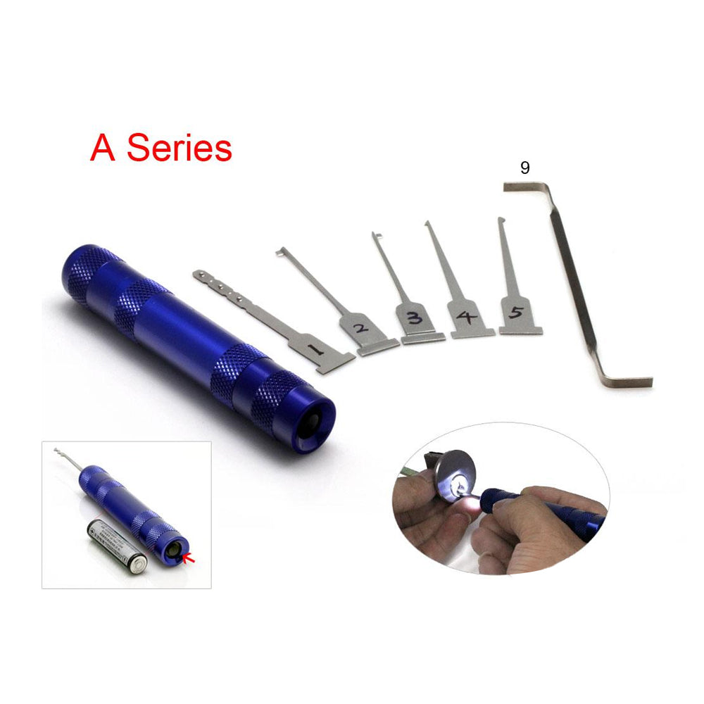 Lock Pick Set With Light A Series for Door Lock