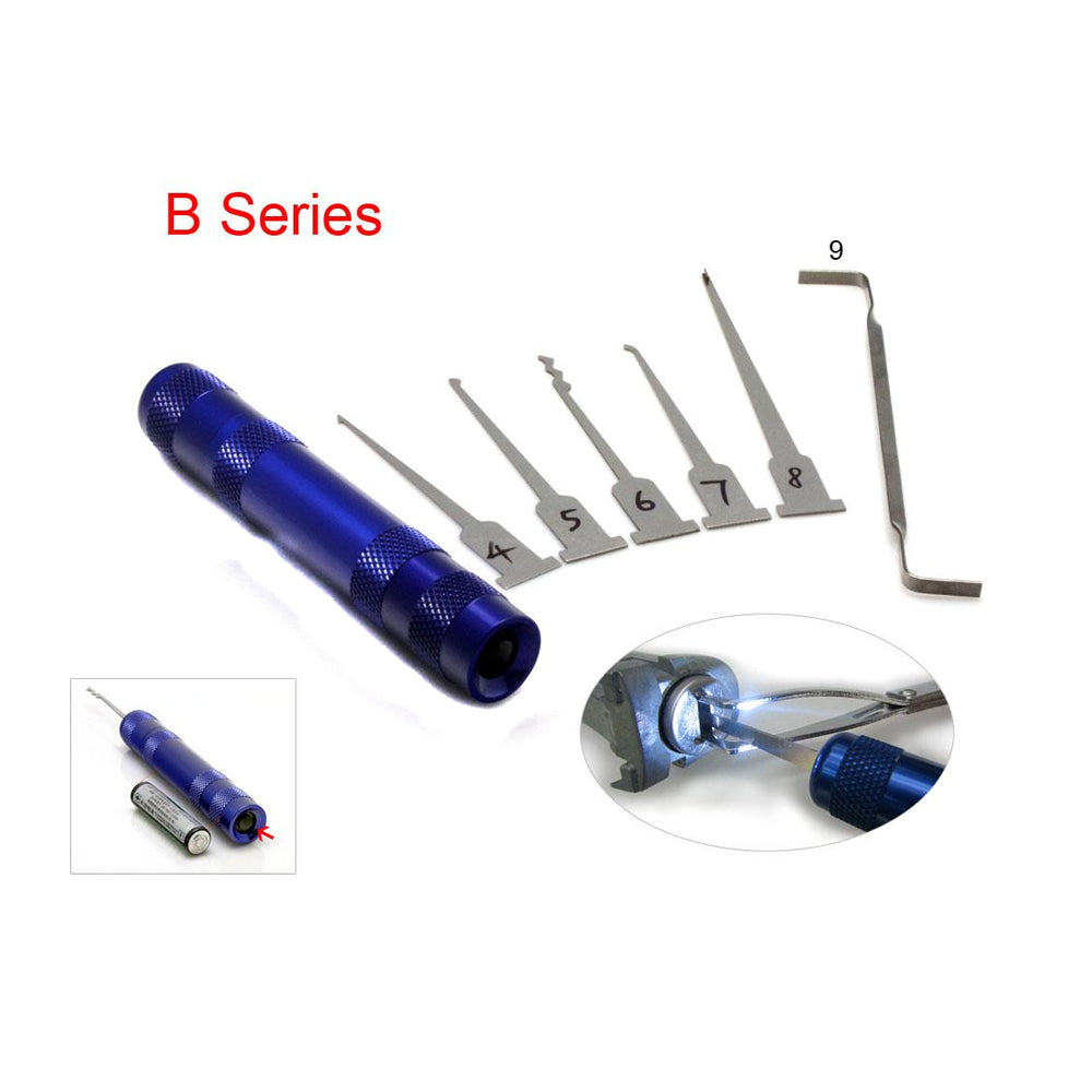 Lock Pick Set With Light B Series for Door Lock