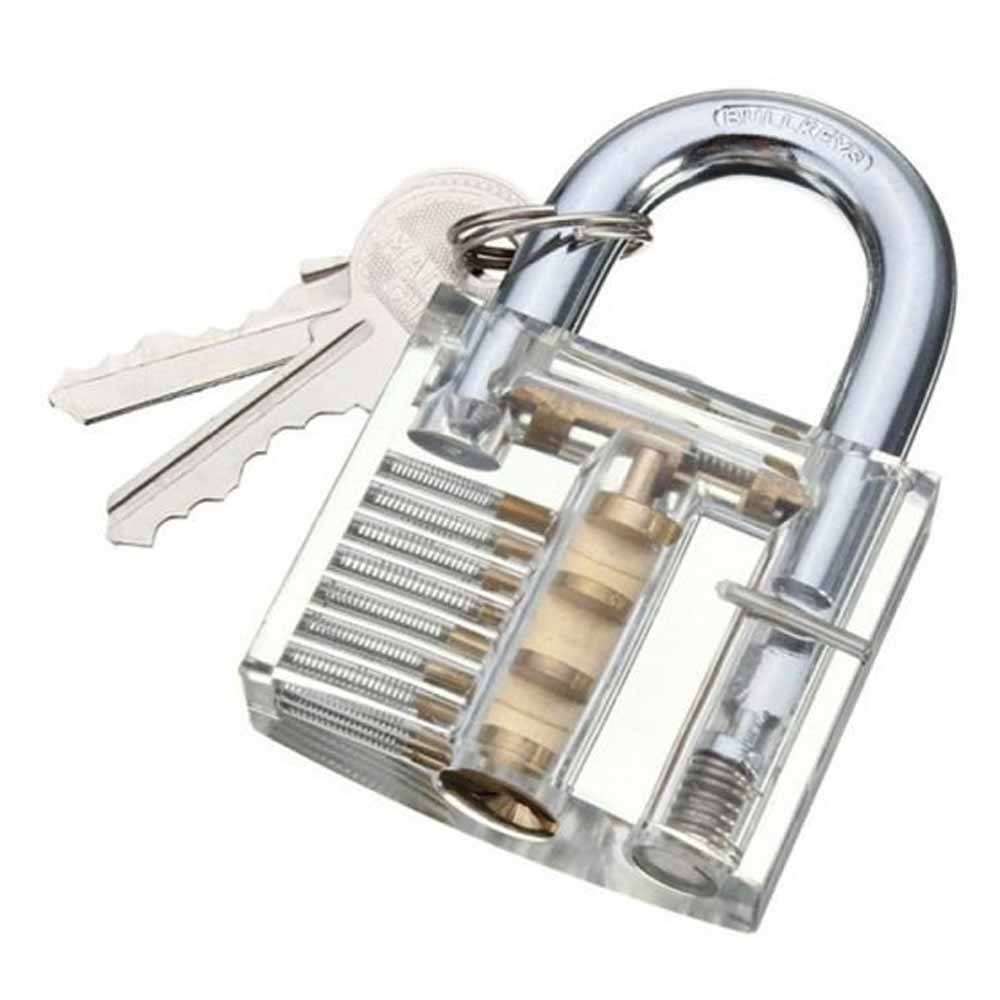 Transparent Visible Padlock Practice Lock