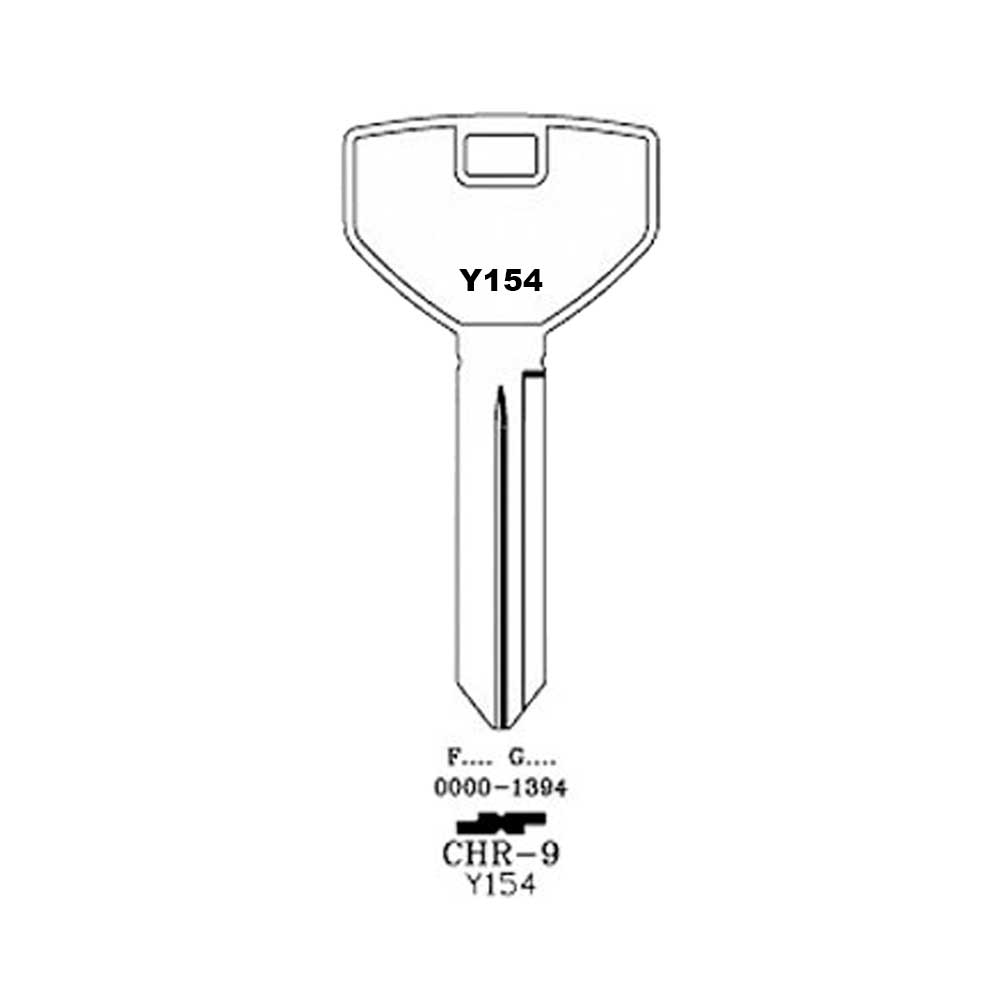 AeroLock TO-46 (Y154) Chrysler 1988-1992 - Trunk/Hatch Locks Try-Out Key Set 32 Keys