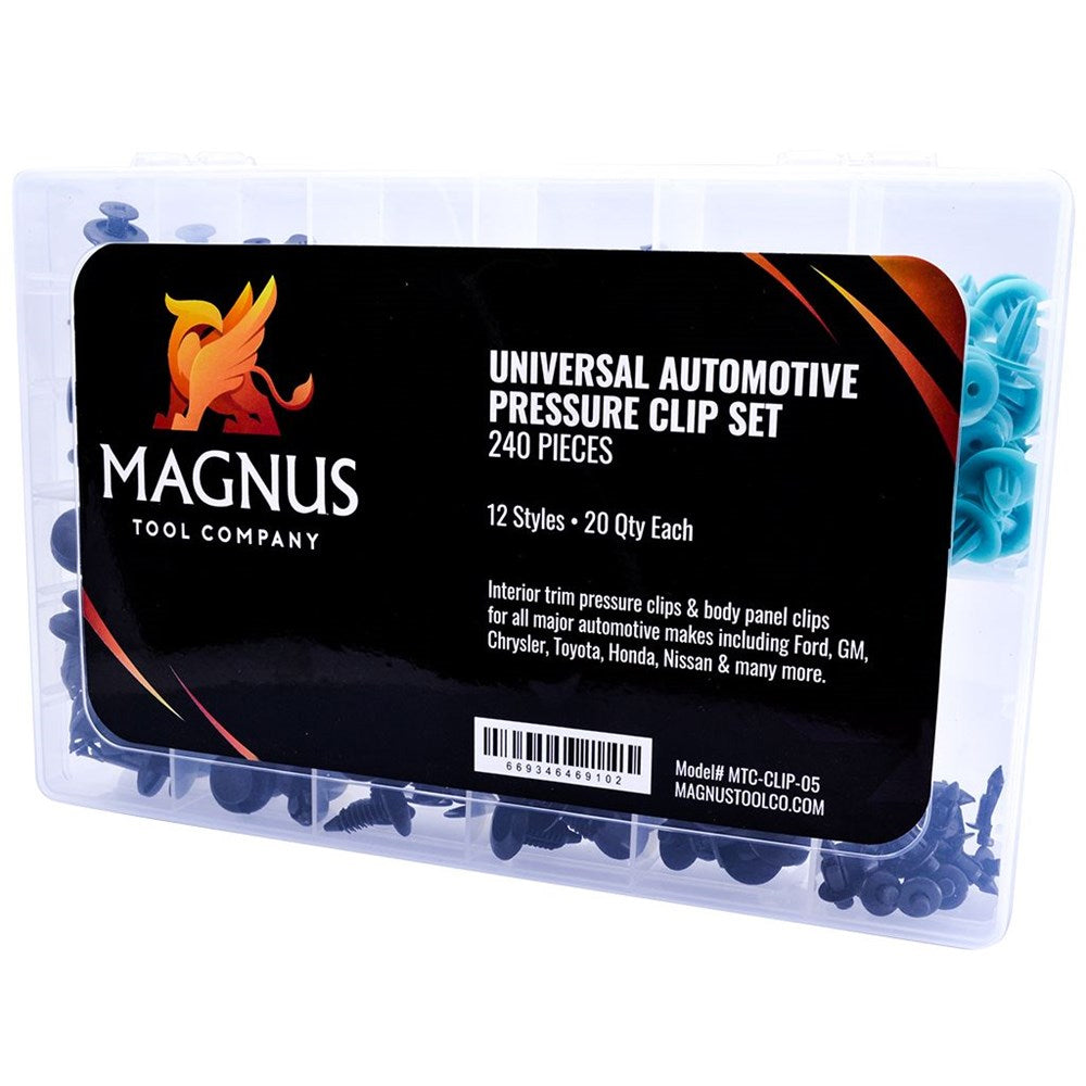 Magnus Universal Automotive Pressure Clip Set (240 Pack)