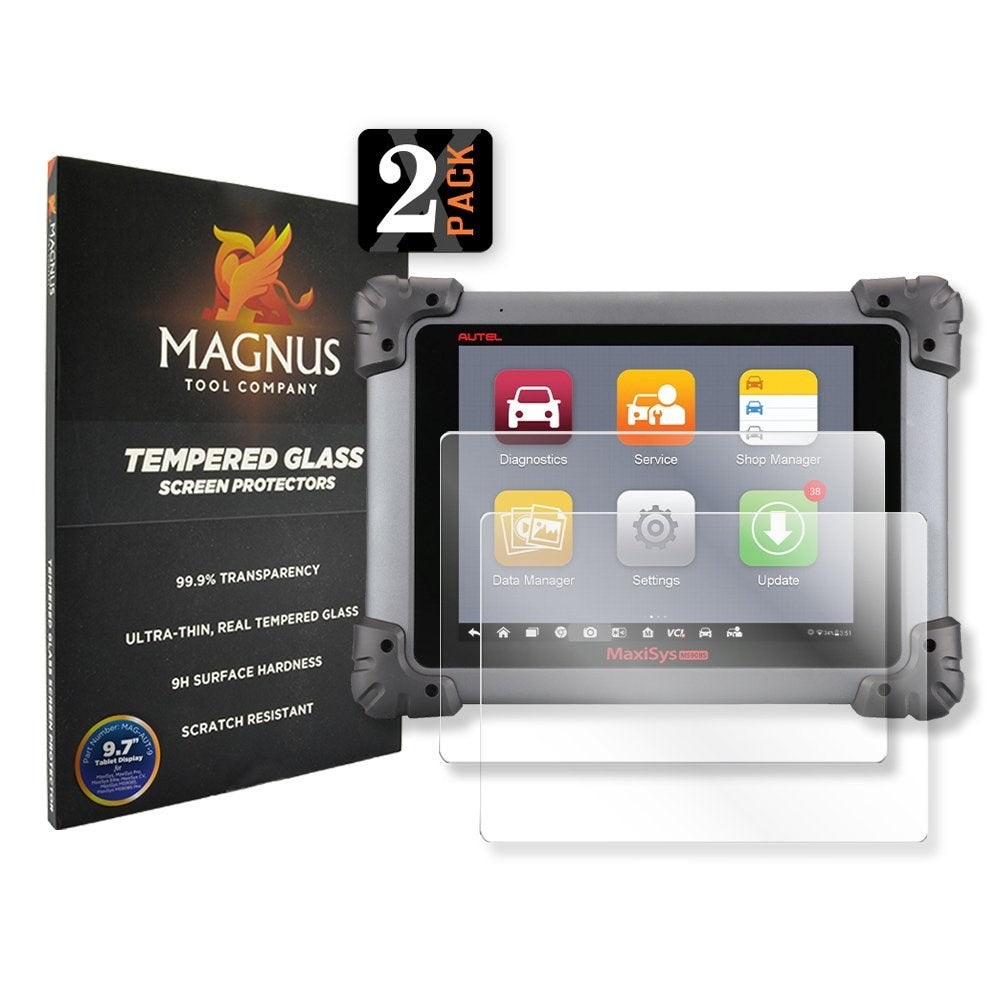 Magnus 9.7" Tempered Glass Screen Protector for Autel MaxiSys Elite