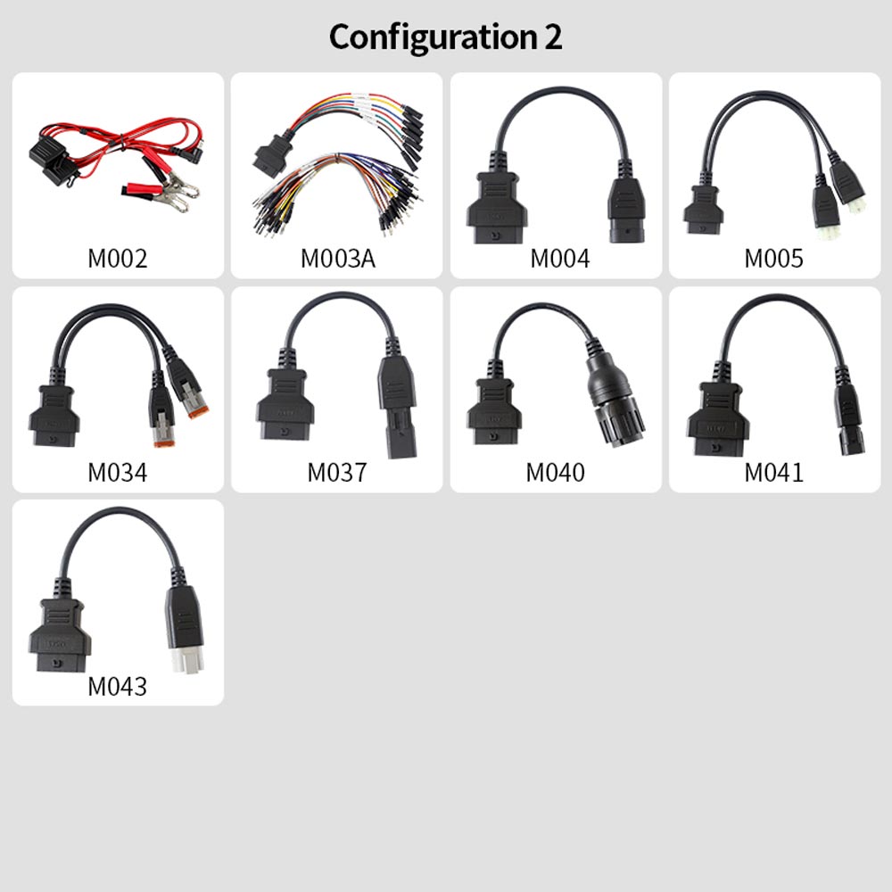 OBDSTAR MOTO IMMO Kits Motorcycle Adapter Set For KeyMaster and X300 Devices Configuration 2
