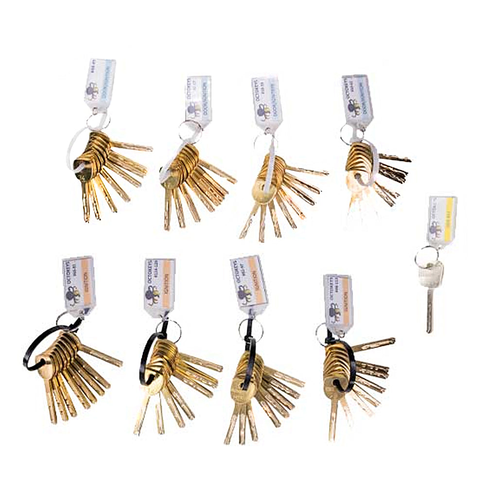 OCTOKEYS GM 10 Cuts Laser Key Origination System - Try-Out Set of 64 Keys