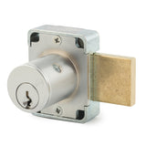 OLYMPUS LOCK  - 100DR - Cabinet Door Deadbolt Lock - N Series National - 26D - Satin Chrome - KA 915 - Grade 1