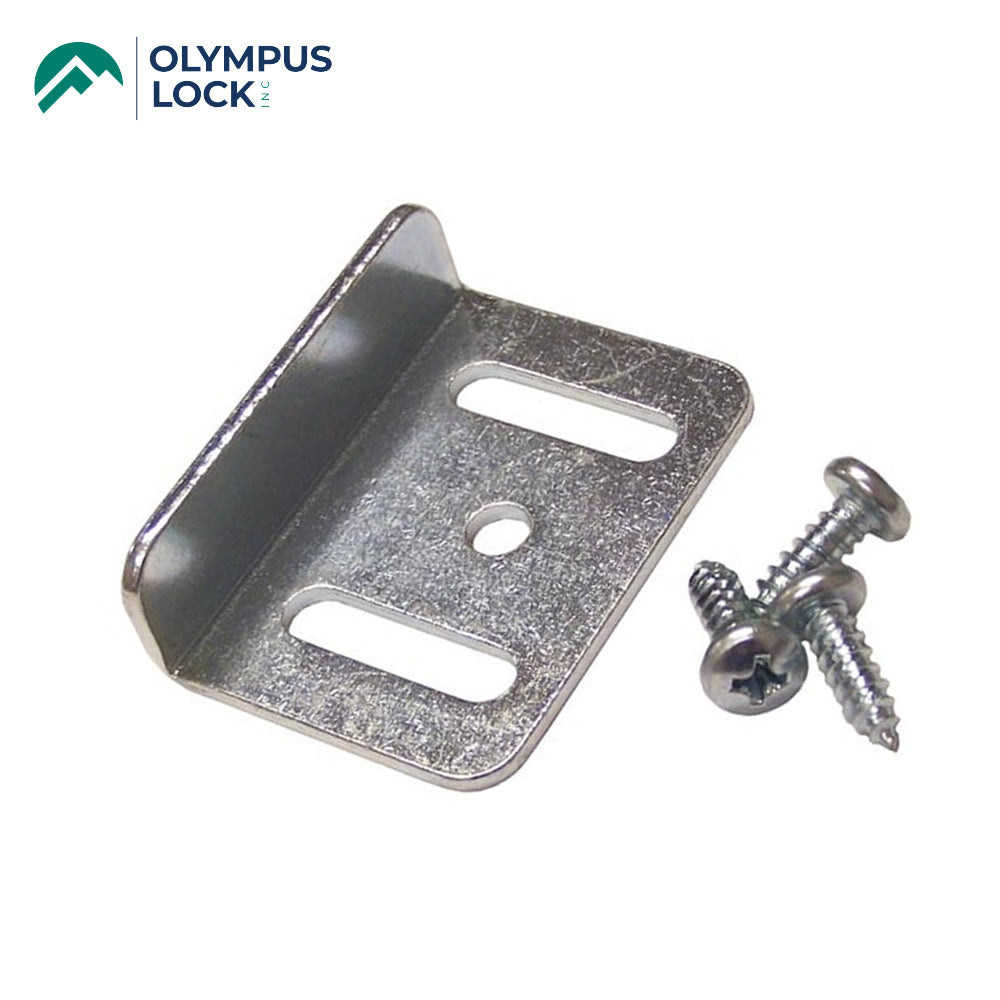 OLYMPUS LOCK  - 12-2 -1/4" Large Heavy Duty Angle Strike - 26D - Satin Chrome