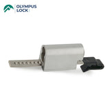 OLYMPUS LOCK  - 729R - IC Core Sliding Door / Showcase Ratchet Lock - BEST SFIC - 26D - Satin Chrome