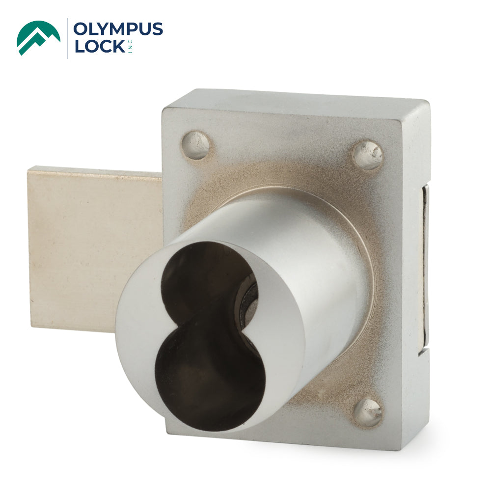 OLYMPUS LOCK  - 777ICP - IC Core Deadbolt Cabinet Door Lock - BEST LFIC - 26D - Satin Chrome - Grade 1