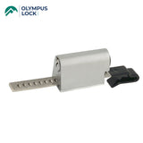 OLYMPUS LOCK  - 829R - Sliding Door / Showcase Ratchet Lock - Schlage C - 26D - Satin Chrome - KA 101