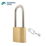 OLYMPUS LOCK  - CRB200 - Box Brass Padlock - Corbin / Russwin IC Cylinders - 2" Width - 2-21/32 Shackle