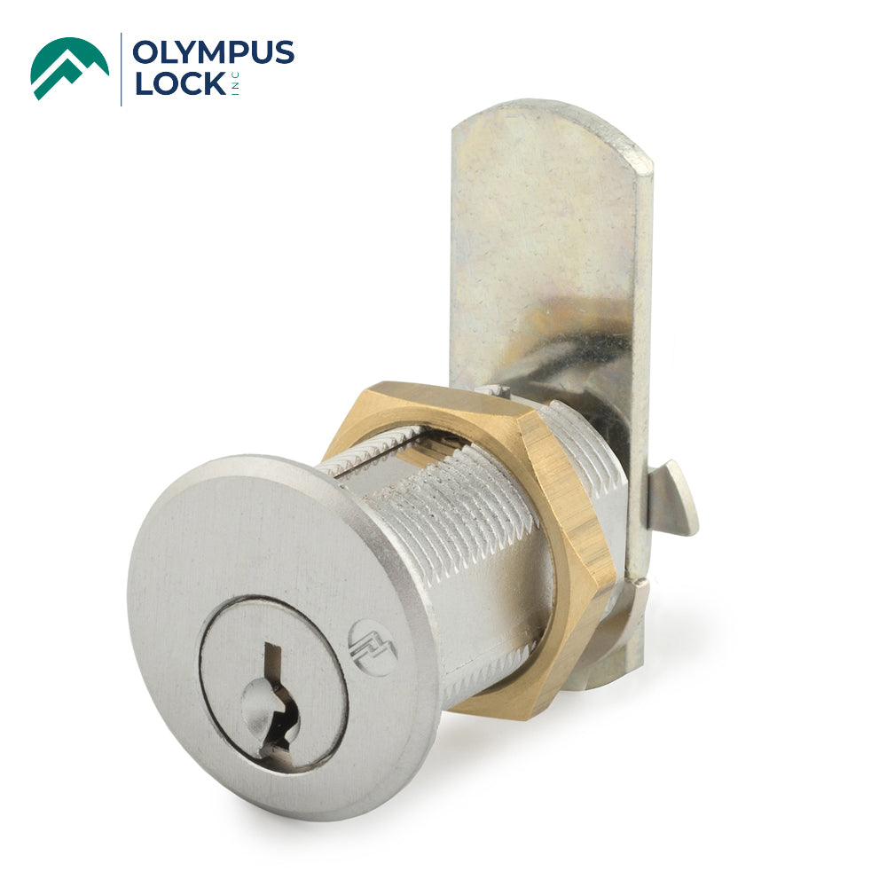 OLYMPUS LOCK  - DCN - Cam Lock - 1-1/16- N Series National - 26D - Satin Chrome - KA 101 - Grade 1