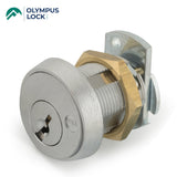 OLYMPUS LOCK  - FC10 - File Cabinet Lock for HON F24 / F28 Style - N Series National - 26D - Satin Chrome - KA 101