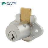 OLYMPUS LOCK  - N078 - Furniture Drawer Deadbolt Lock - N Series National - 26D - Satin Chrome - KA 101