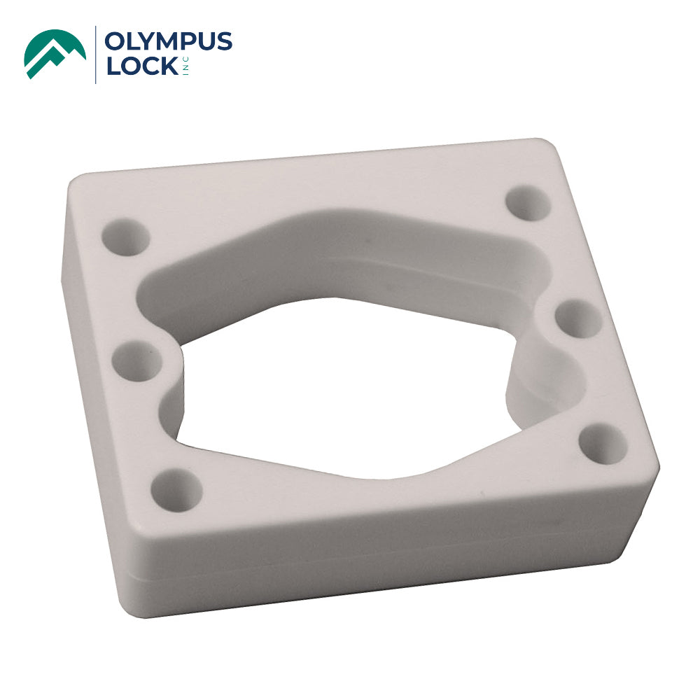 OLYMPUS LOCK  - WP23 ( 1/2" ) Spacer For 7/8 Barrel Diameter Locks - White Plastic