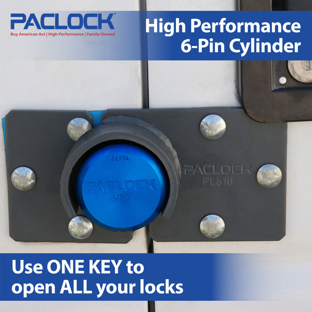 PACLOCK Hidden-Shackle Aluminum Flat Back Hockey-Puck-Style Lock â€œ2173A Series