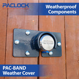 PACLOCK Hidden-Shackle Stainless Steel Flat Back Hockey-Puck-Style Lock â€œ2173S Series