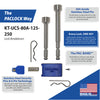 PACLOCK Locking Hitch Pin Kit for 1-1/4″ and 2″, 2.5″, 3″ Receivers “KT-UCS-80A-125-250” Series