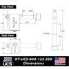 PACLOCK Locking Hitch Pin Kit for 1-1/4″ and 2″, 2.5″, 3″ Receivers “KT-UCS-80A-125-250” Series