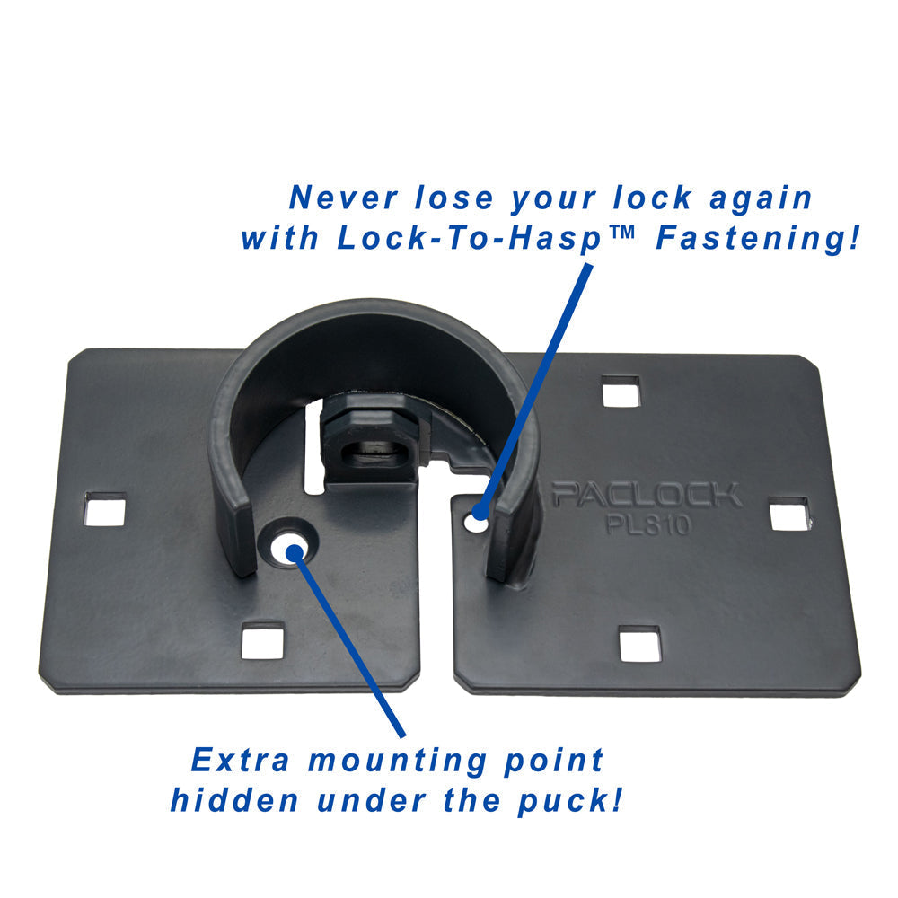 PACLOCK Double-Coated Steel Left-Door-Style Hasp “PL810” Series