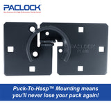 PACLOCK Hidden-Shackle Aluminum Flat Back Hockey-Puck and Hasp Combo Kit â€œUCS-7A/810 Series