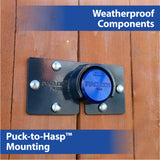 PACLOCK Hidden-Shackle Aluminum Flat Back Hockey-Puck-Style Lock â€œUCS-7A Series