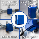 PACLOCK Hidden-Shackle Aluminum Trailer Door Lock “UCS-81A” Series