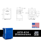 PACLOCK Hidden-Shackle Aluminum Trailer Door Lock “UCS-81A” Series