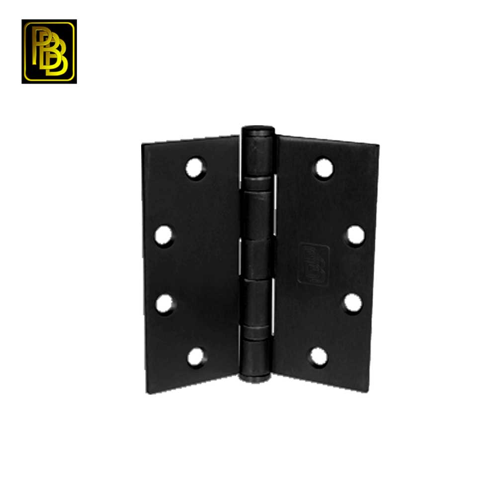 PBB - BB81800 - Plain Bearing Full Mortise 4.5x4.5" 800 US1D Black Powder Coat Architectural Steel Hinge