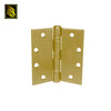 PBB - PB81633 - Plain Bearing Full Mortise 4.5x4.5" 633 US4 Satin Brass Architectural Steel Hinge