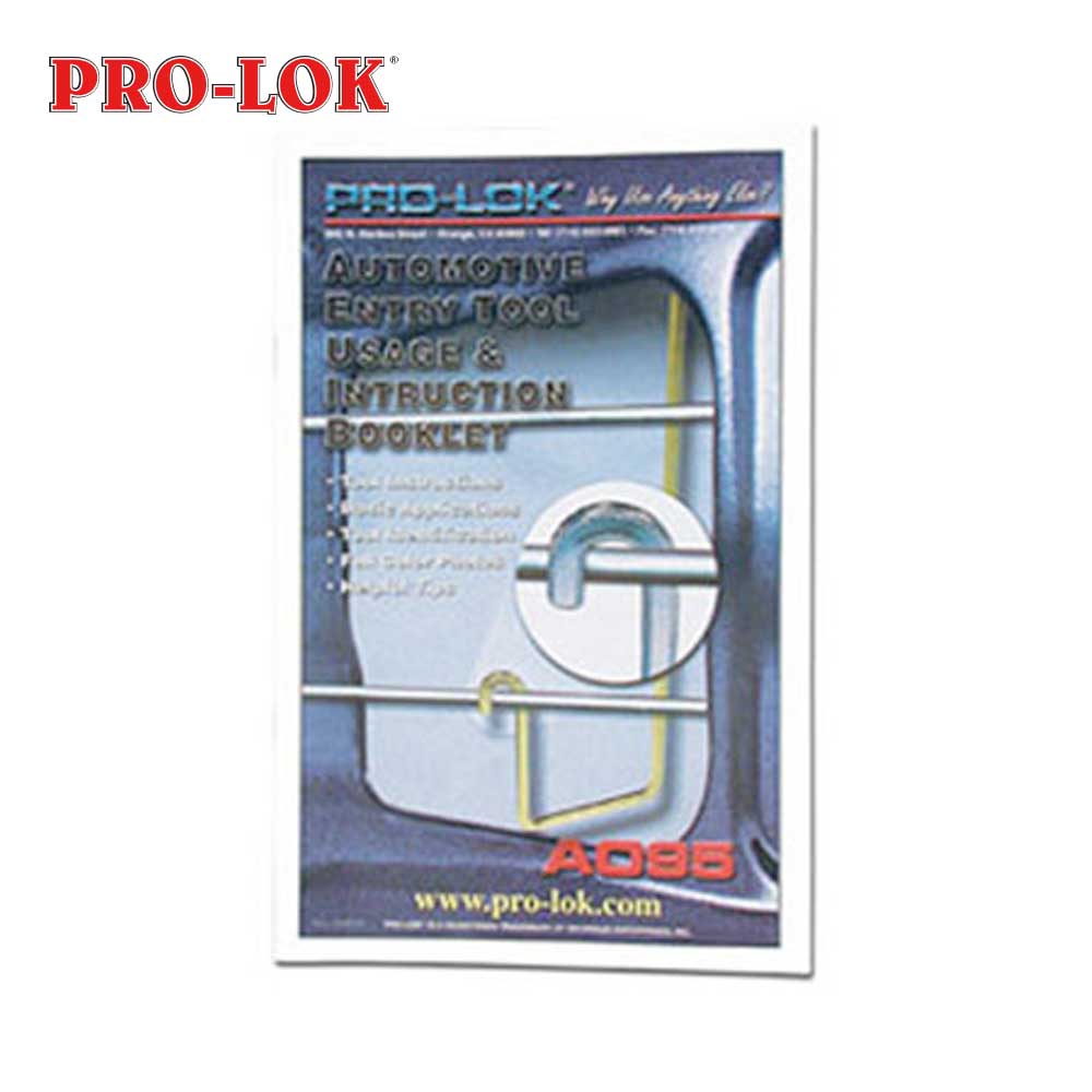 PRO-LOK Automotive Entry Tool Instruction Booklet (AO95)