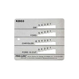 PRO-LOK Key Decoder - GM/ Chrysler/ Ford & 10cut (KD03)