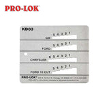 PRO-LOK Key Decoder - GM/ Chrysler/ Ford & 10cut (KD03)