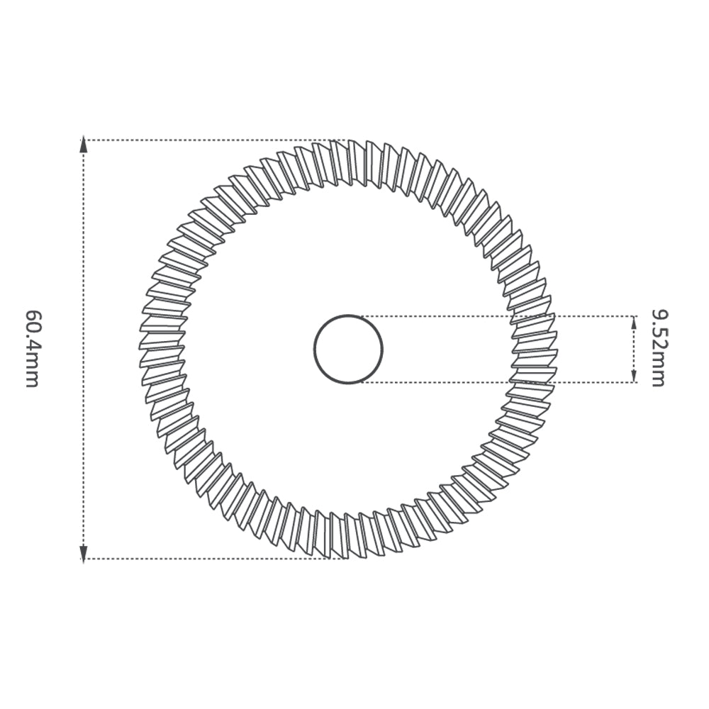 High Grade HSS M35 60.4mm (84Â°) Angle Milling Cutter for Gladaid GL & Silca Delta - P-1082