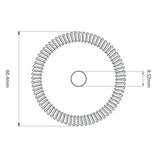 High Grade HSS M35 60.4mm (84Â°) Angle Milling Cutter for Gladaid GL & Silca Delta - P-1082