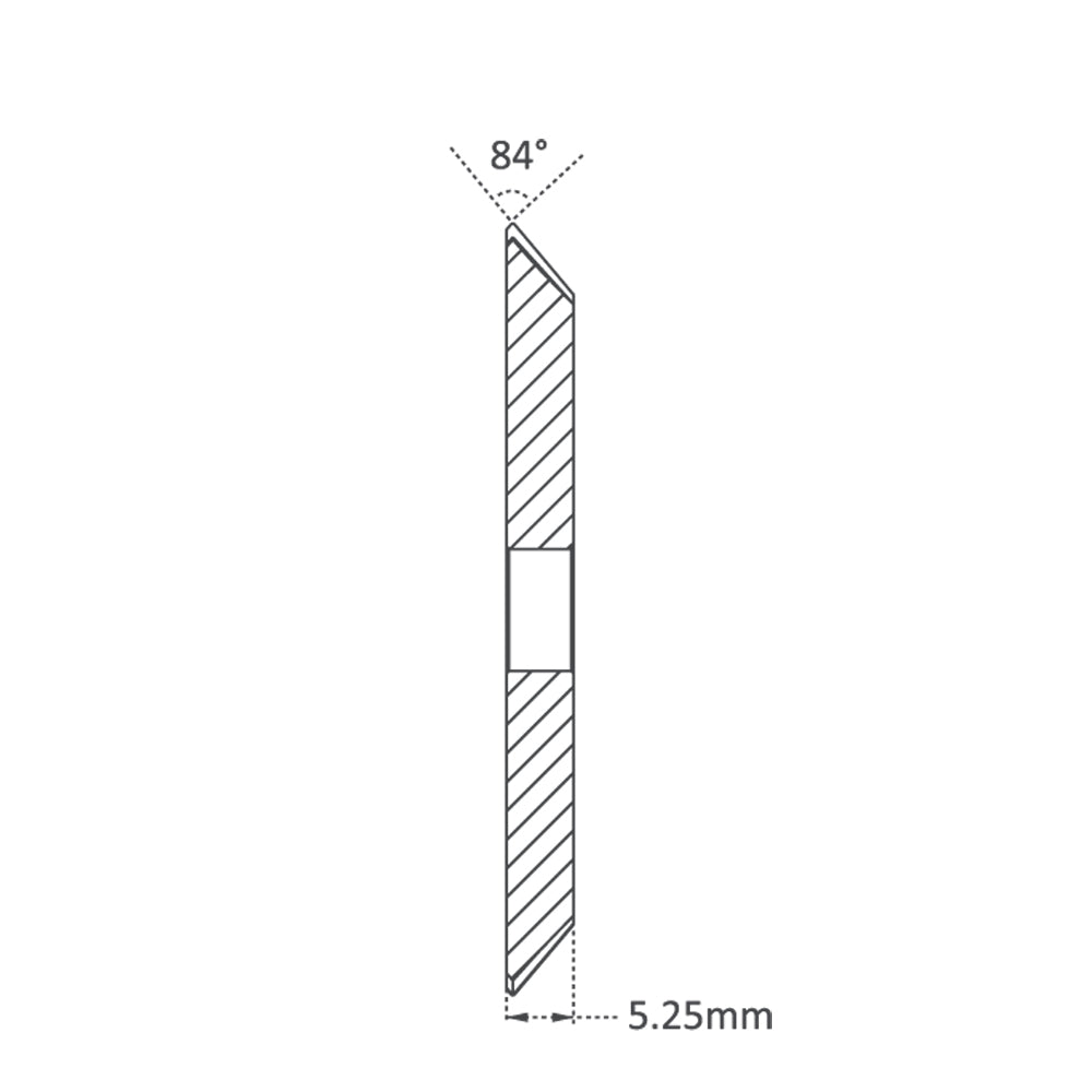 High Grade HSS M35 60.4mm (84Â°) Angle Milling Cutter for Gladaid GL & Silca Delta - P-1082