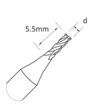 High Grade Carbide - 1.5mm - End Mill Cutter - for Condor XC Mini Plus, Condor Dolphin, Miracle A7, Miracle A9, SEC-E9, Triton - P-1327