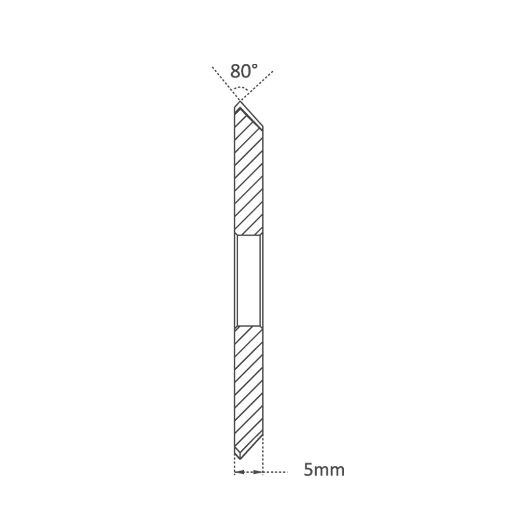 High Grade HSS M35-Coating 60mm (80Â°) Angle Milling Cutter for Gladaid GL & Silca Delta - P-1466