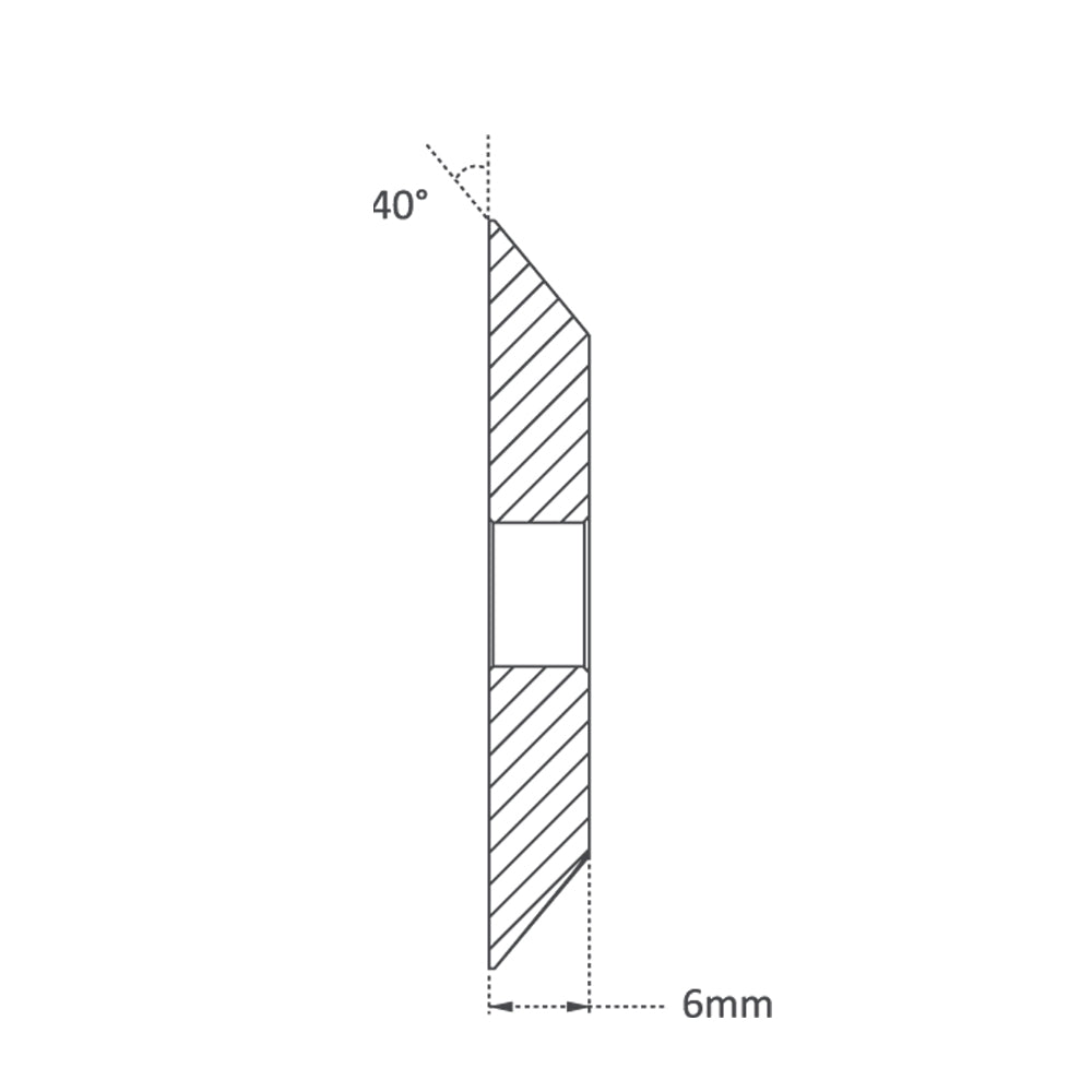 High Grade HSS M35-Coating 60mm (40Â°) Angle Milling Cutter for JZ - P-1764