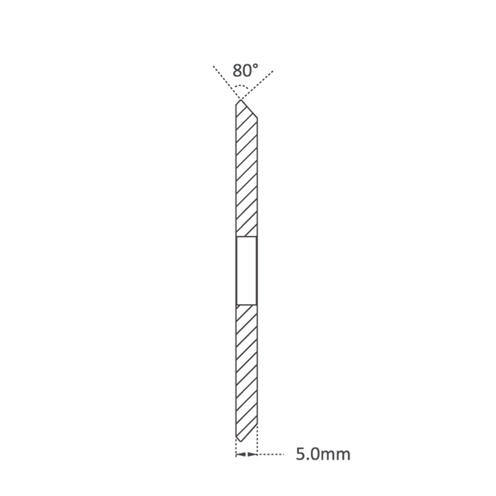 High Grade Solid Carbide 80mm (80Â°) Angle Milling Cutter P-2028