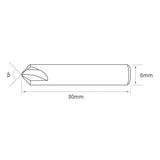 High Grade Carbide 0.4mm (90Â°) Dimple Cutter for Silca Futura - P-2521