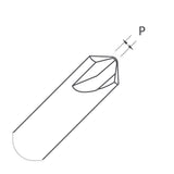 High Grade Carbide 0.8mm (100Â°) Dimple Cutter for Silca Quattrocode, Silca Triax - P-2841