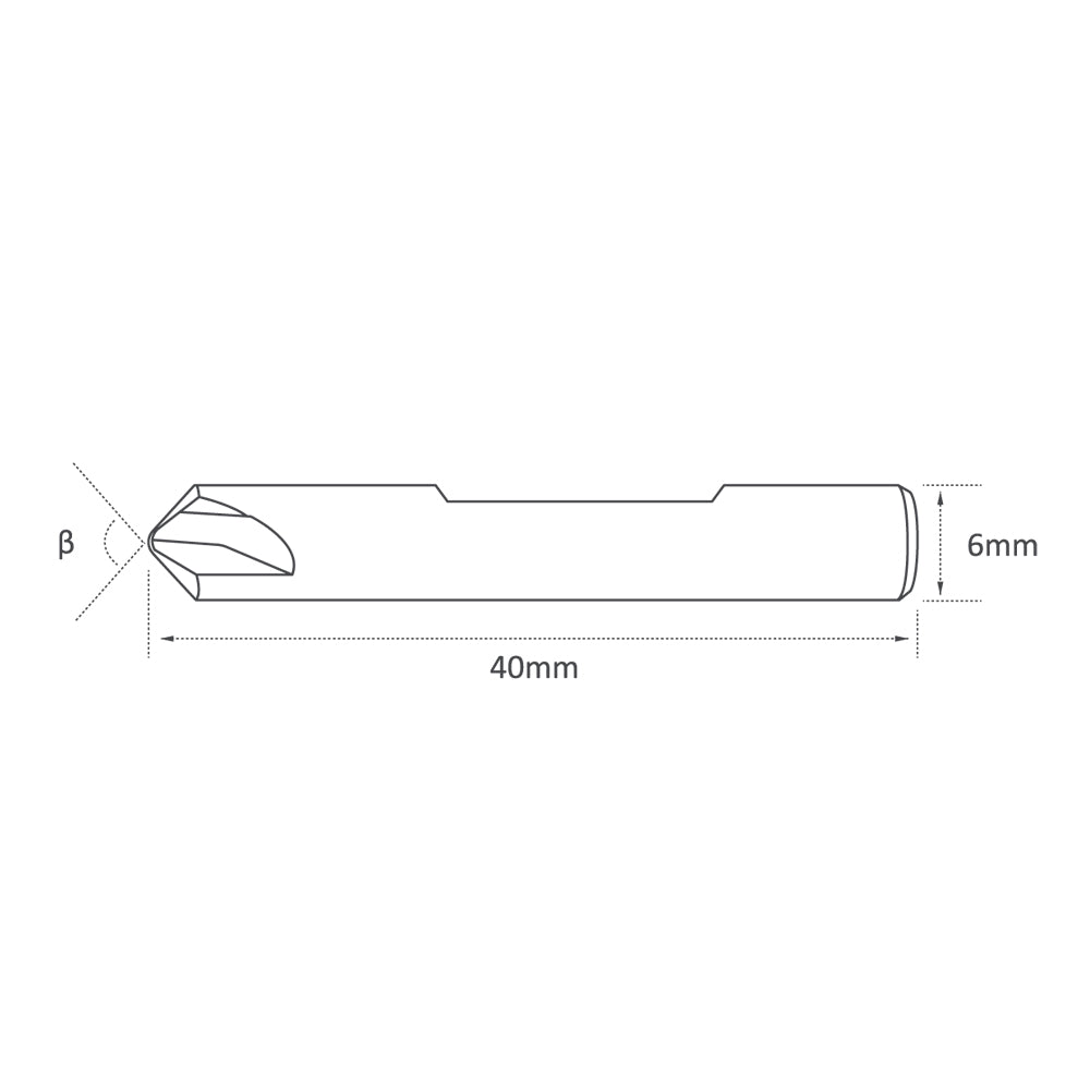 High Grade Carbide 0.8mm (100Â°) Dimple Cutter for Silca Quattrocode, Silca Triax - P-2841