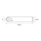 High Grade Carbide 0.4mm (110Â°) Dimple Cutter for Silca Futura - P-3408