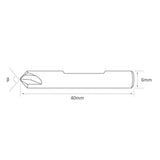 High Grade Carbide 0.7mm (80Â°) Dimple Cutter for Silca Quattrocode & Silca Triax - P-3501